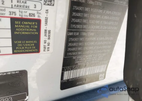 2019 Land Rover Range Rover Sport Svr z USA, uszkodzony, nr VIN SALWZ2SE4KA849395